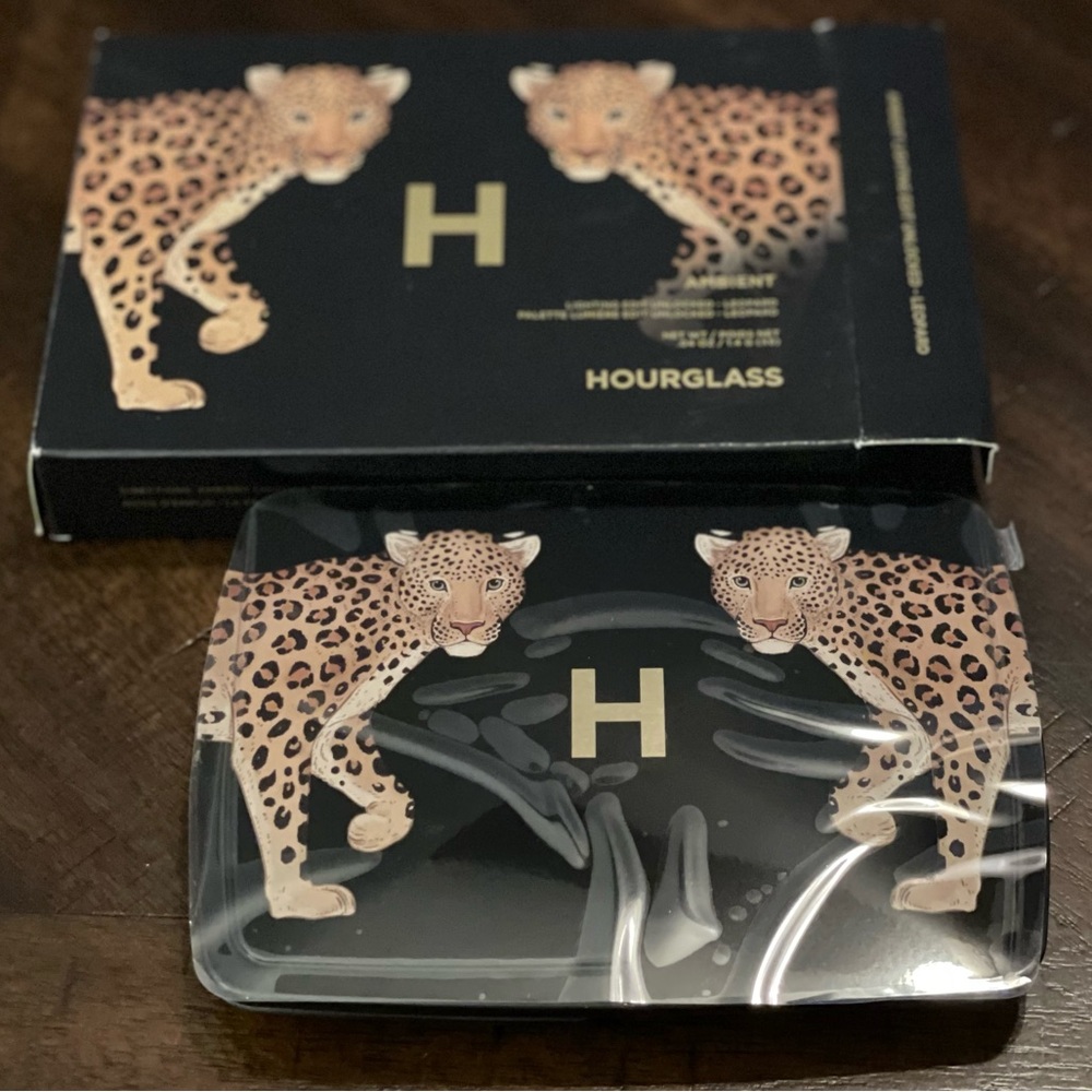 NEW WITH BOX. DISCONTINUED. RARE. Hourglass ambient lighting edit - cheetah